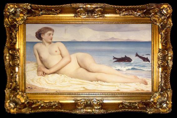 framed  Lord Frederic Leighton Actaea Tje Mu,[j pf the Shore, ta009-2